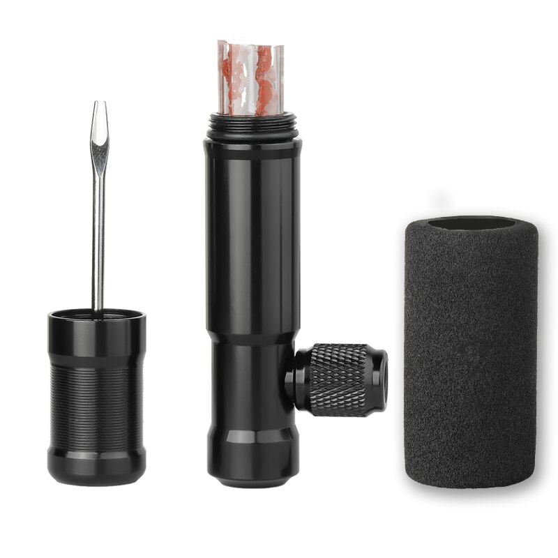 Deemount cykel tubeless däck brådskande reparationsverktyg med / 15 ränder passar gängad  co2 patron blåsa upp presta schrader