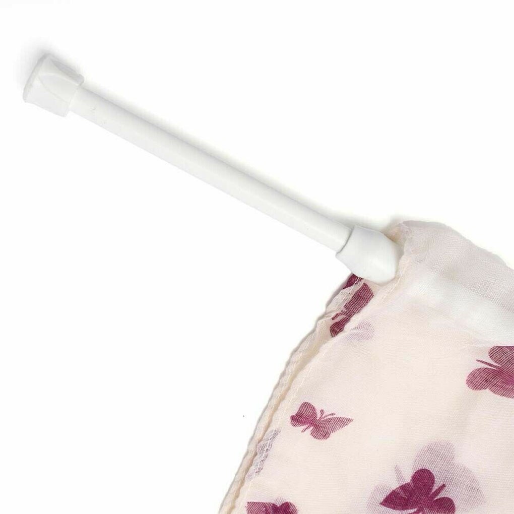 1pc 1.3cm Diameter Adjustable Extendable Bathroom Hanging Shower Curtain Rods Telescopic Pole Rod Hanger For Curtain Wardrobe