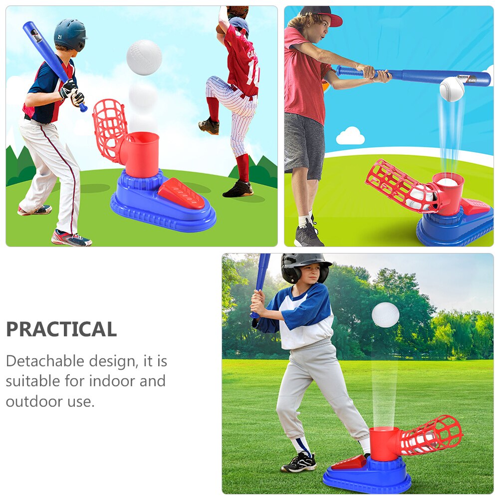 1 Set Van Baseball Launcher Baseball Beoefenen Honkbalknuppel Voor Kids Outdoor