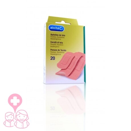 Tiritas y apósitos Alvita tirita de tela 20uds Alvita Alliance Healthcare