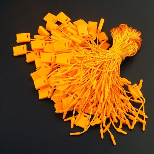 1000 Stuks Hang Tag Koord 7 Inches Hang Tag String Koord Voor Kledingstuk Prijskaartje Seal Tag: orange