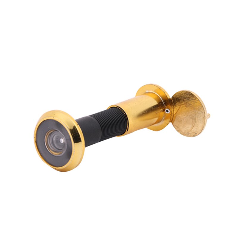 Deluxe 200 Graden Groothoek Kijkgaatje Deur Kijker Deur Spyphole View Verchroomd Voor Meubels Hardware: gold / 50-70mm