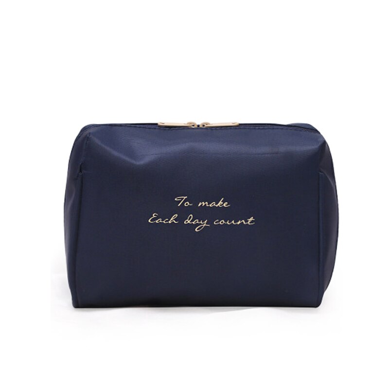 Reistasjes voor cosmetica, tasje voor essentiële oliën, draagbare reistas, handig make-up tasje voor dames en meisjes, reisorganizer, make-up tasje: Diepblauw