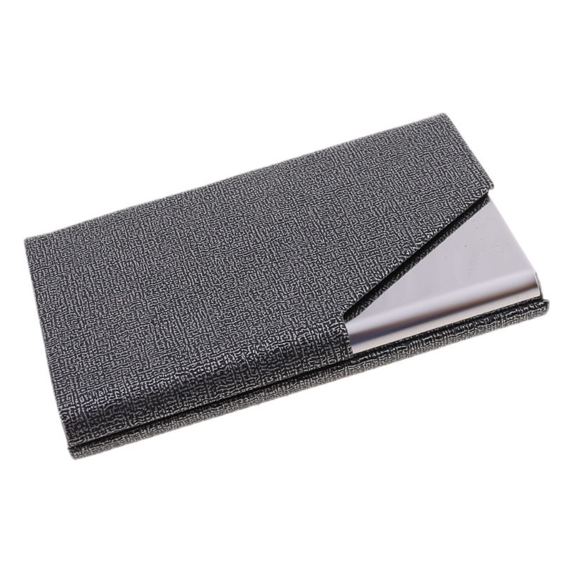 metal business card case, portable business card holder, can hold 20 business cards: Yellow