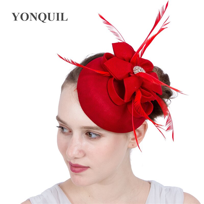 Klassieke bruiloft bruidshoofdtooi formele gelegenheid fascinator hoed vrouwen gala feest hoeden accessoires hoofdband
