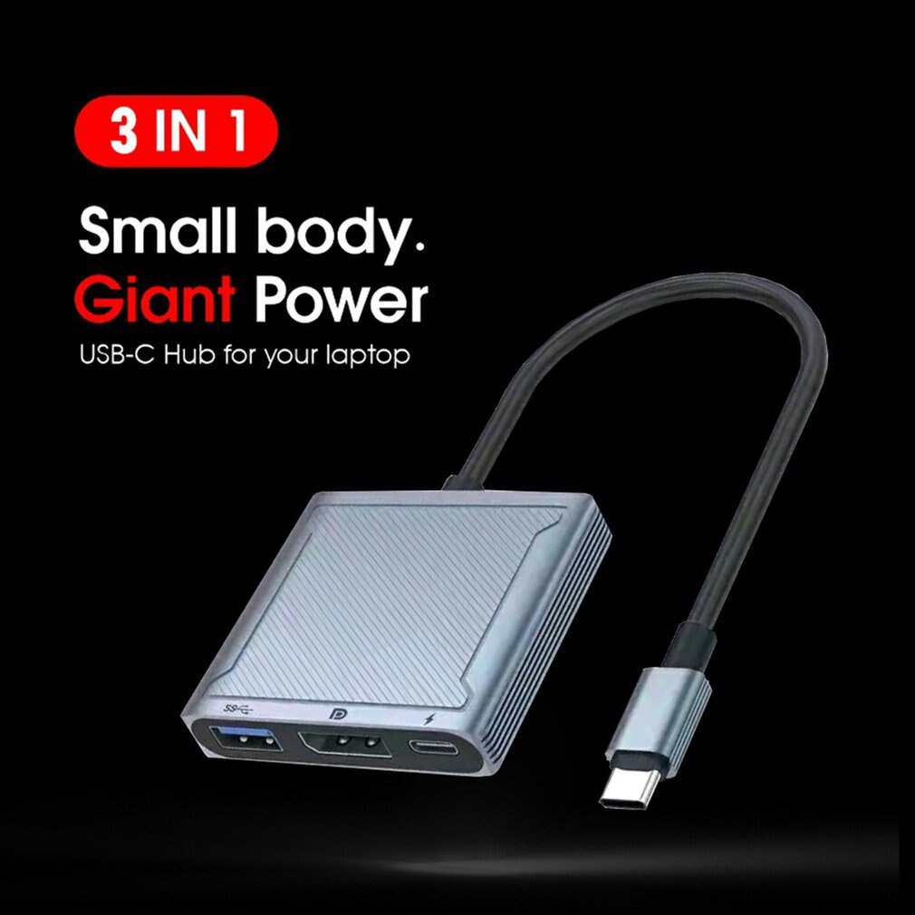3 w 1 typ C na HDMI kompatybilny Adapter ładowania USB 3.0 USB-C 3.1 Hub dla Mac Air Pro Huawei Mate10 Samsung S8 Plus