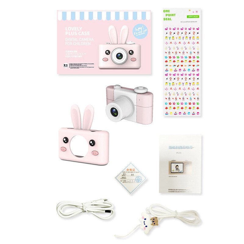 Educational Cute Mini Kids Digital Photo Camera 8.0MP 2.0" LCD Full View Photography Birthday Cool Kids Camera For Children