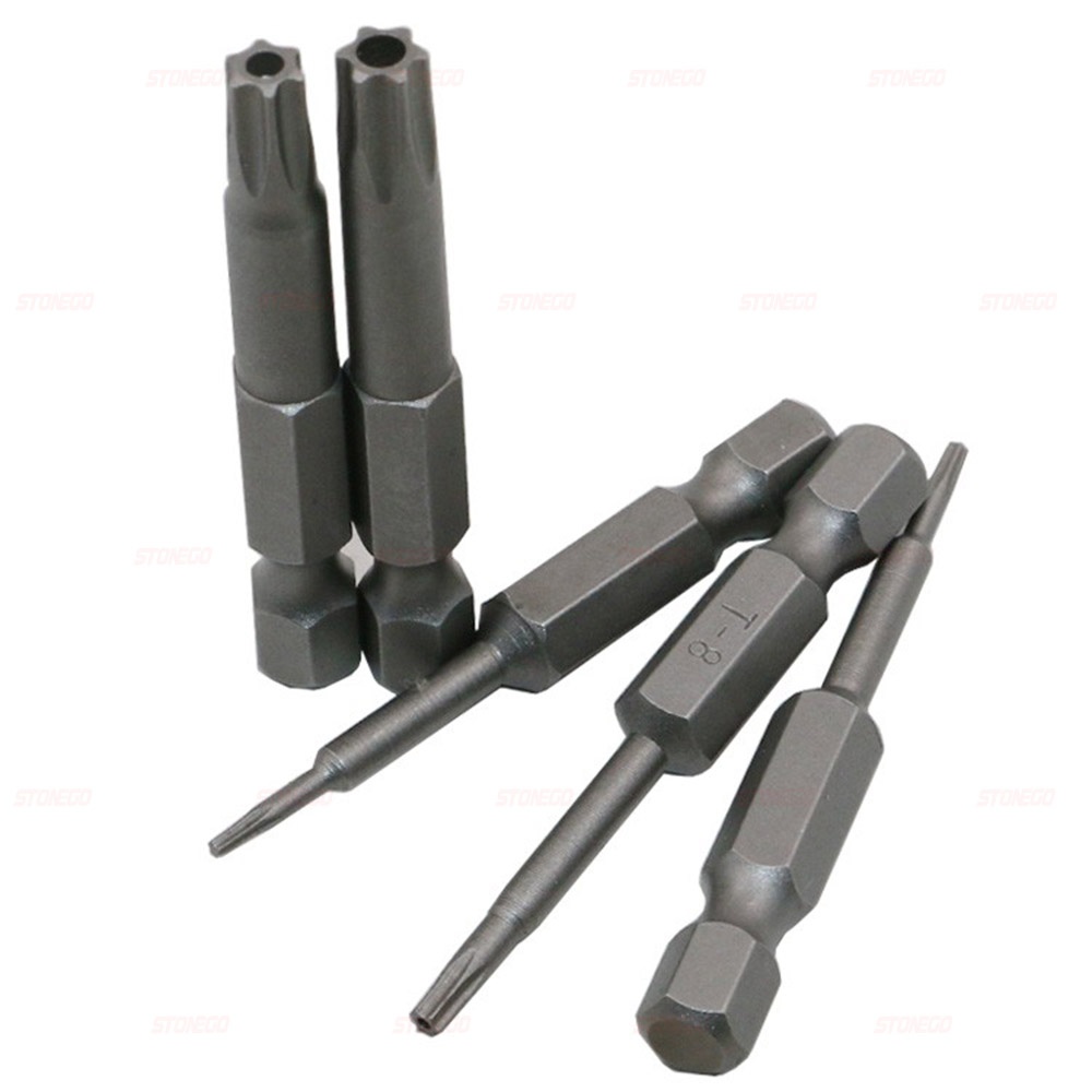 Stonego skruvmejselbitsset 50mm/75mm/100mm skruvmejselborr skruvmejselbits torx platt huvud 1/4 " sexkantsbits