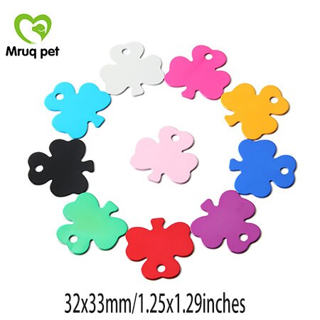 50x vælg mønstre kæledyr hund kat tomme mærker hundehalsbånd charms tilbehør aluminium navn telefon id tag hund tilbehør kæledyr forsyninger: Ta02
