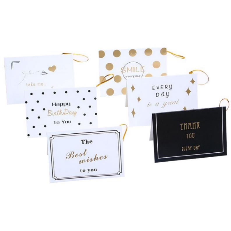 15pcs/lot Mix Designs Thank You for You Best Wishes Folding Card Message Card Party Invitations Card Greeting Card