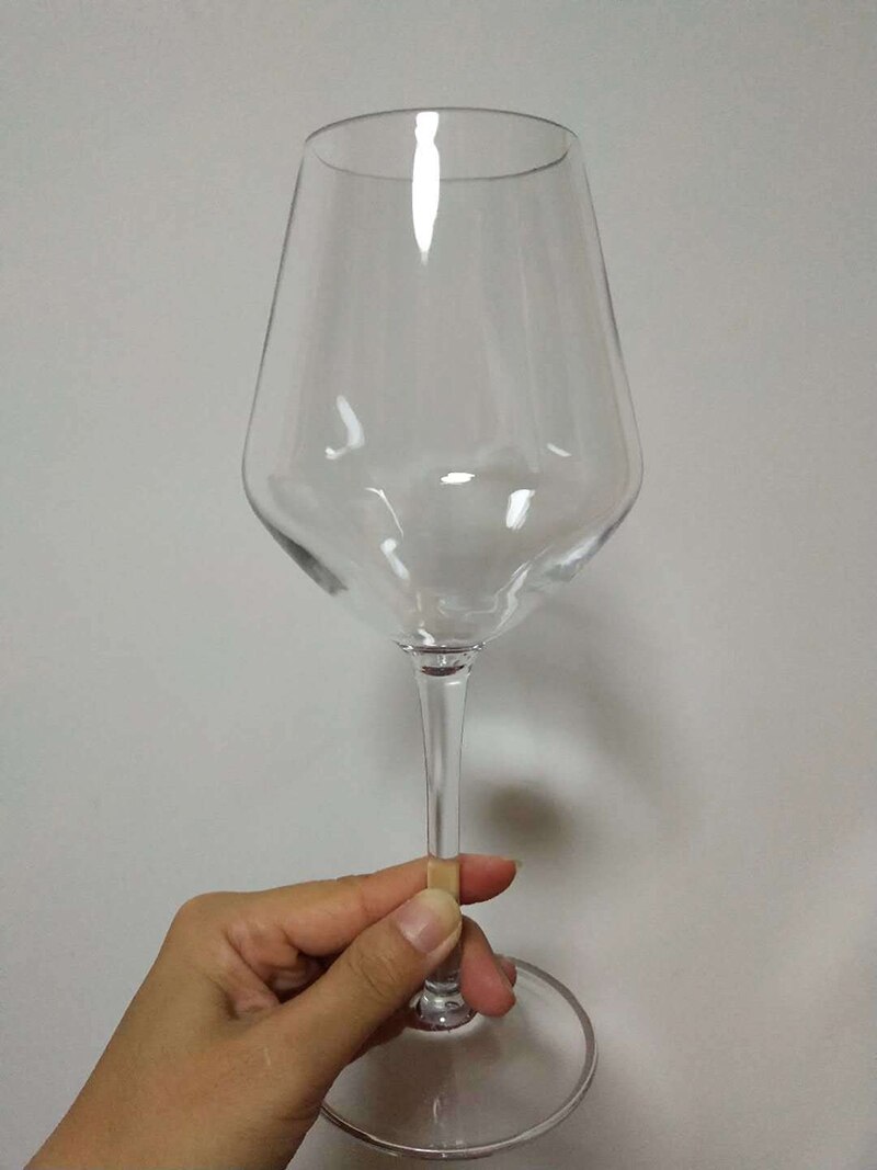 Transparent tall red wine glass Heat-resistant and -resistant silicone tritan plastic wine glass Home bar accessories