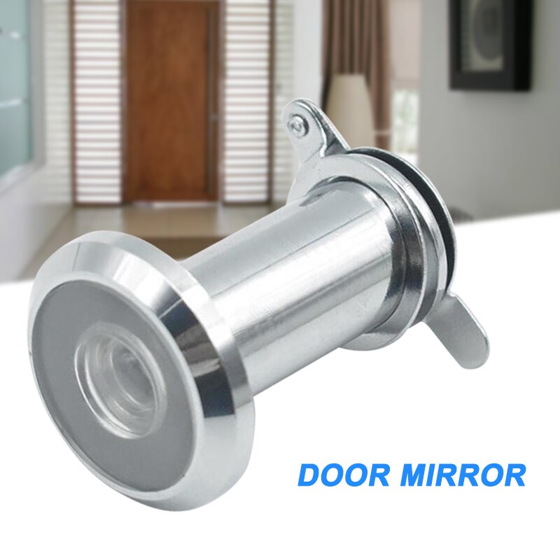 Stainless Steel Door Viewer with Cover One Way 180-220 Degree Peep Hole for Home Office