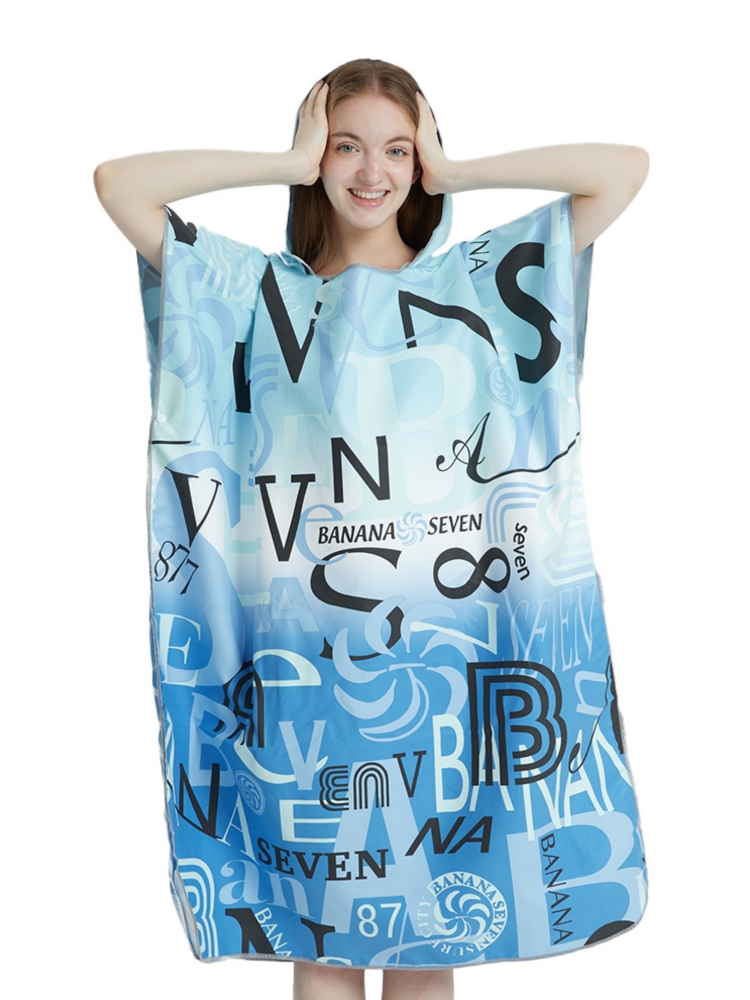 Poncho de plage en microcarence à séchage rapide pour adultes, serviette de surf, sweat à capuche, serviette de bain proxy, A12: Default Title
