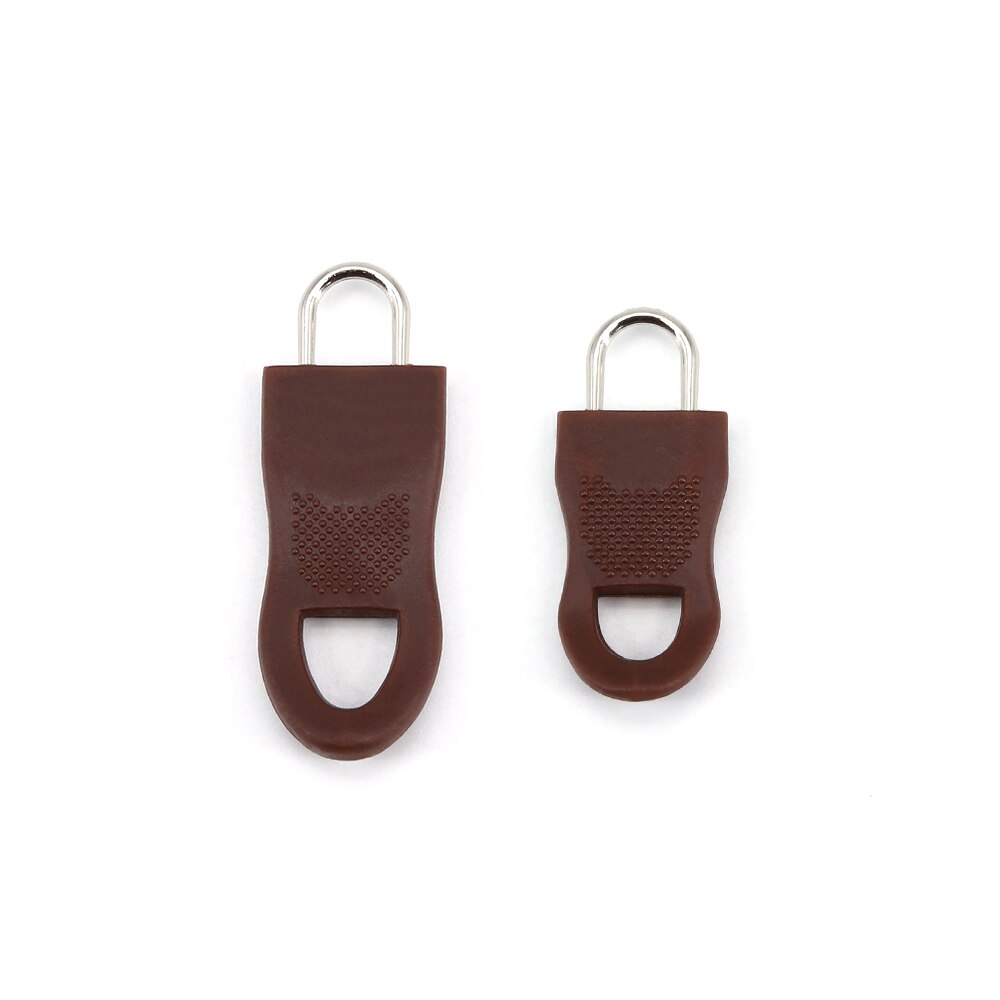 Universal replacement zipper pull head repair kit clothing zipper travel bag luggage backpack zipper pull head holder: ab spcs