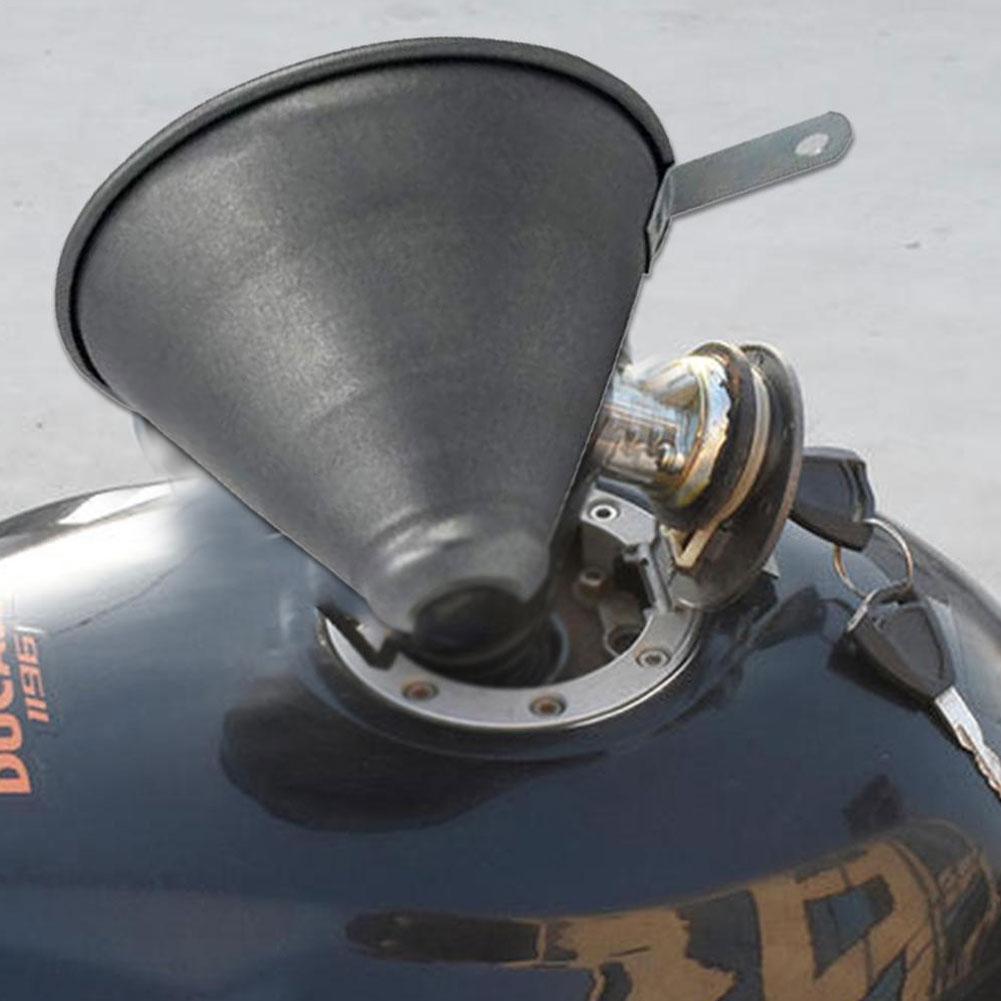 Embudo Universal de hierro para coche, embudo de repostaje de combustible y aceite de motor de gasolina, flexible con filtro, accesorios para coche