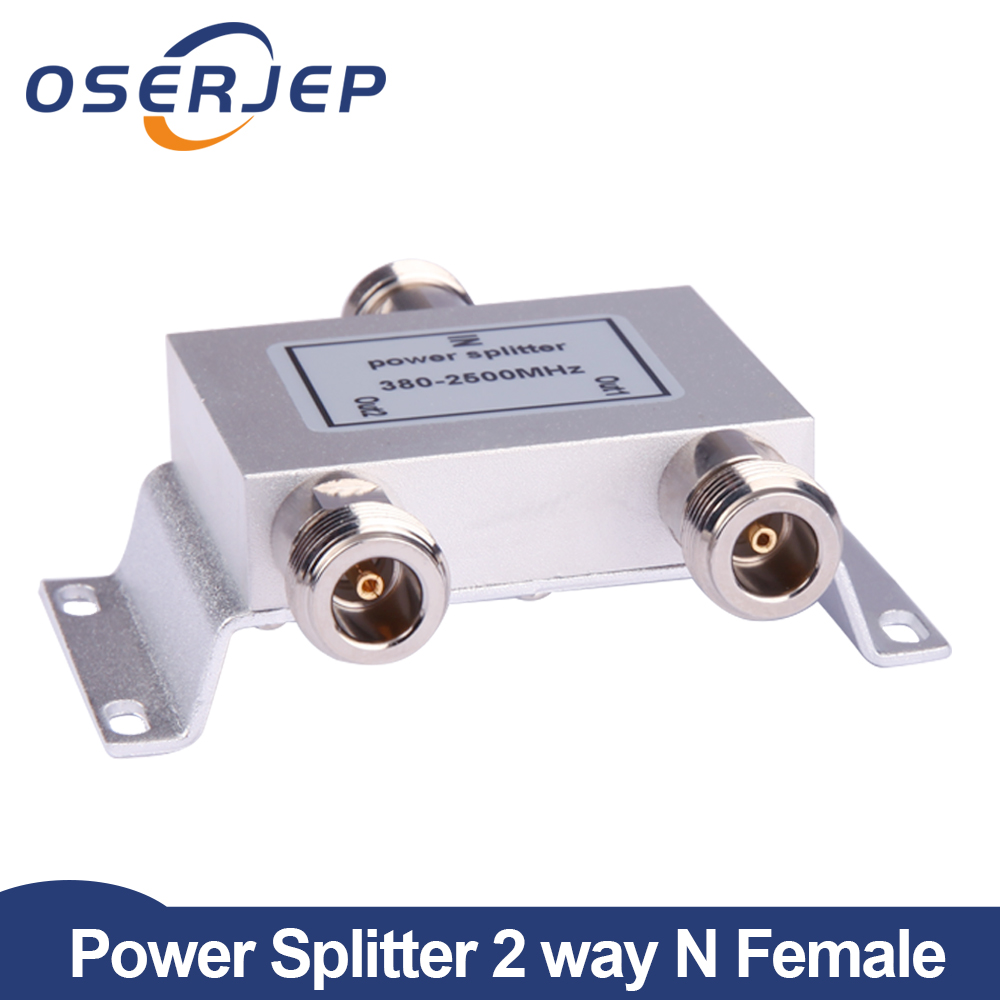 2 Way N 1 In/Aan 2 Power Divider Splitter 380 ~ 2500 MHz voor GSM CDMA 3G signaal Booster, sluit Indoor Antenne buitenantenne
