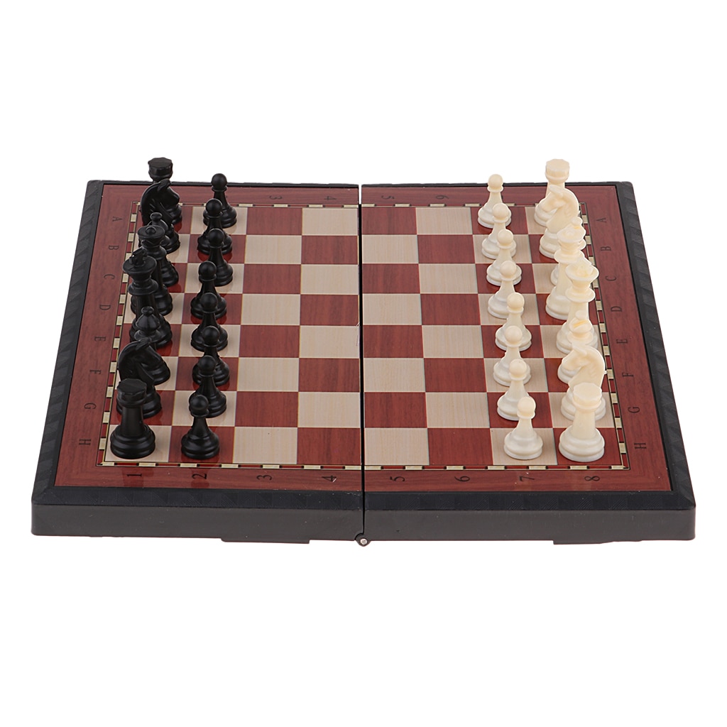 Plastic Spelletjes Vouwen Magnetische Schaakbord Schaken Reizen Game Set Kids Games Met Familie Intelligentie Basic Vaardigheden