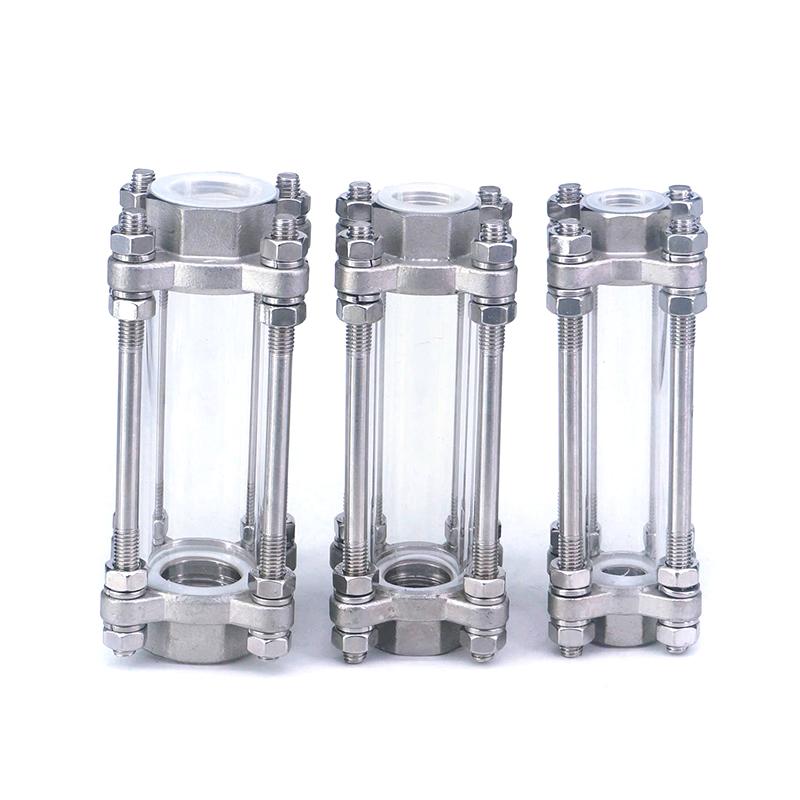 1-1/4&quot; 1-1/2&quot; 2&quot; BSPT Female 304 Stainless Steel Flow Sight Glass View Indicator Diopter
