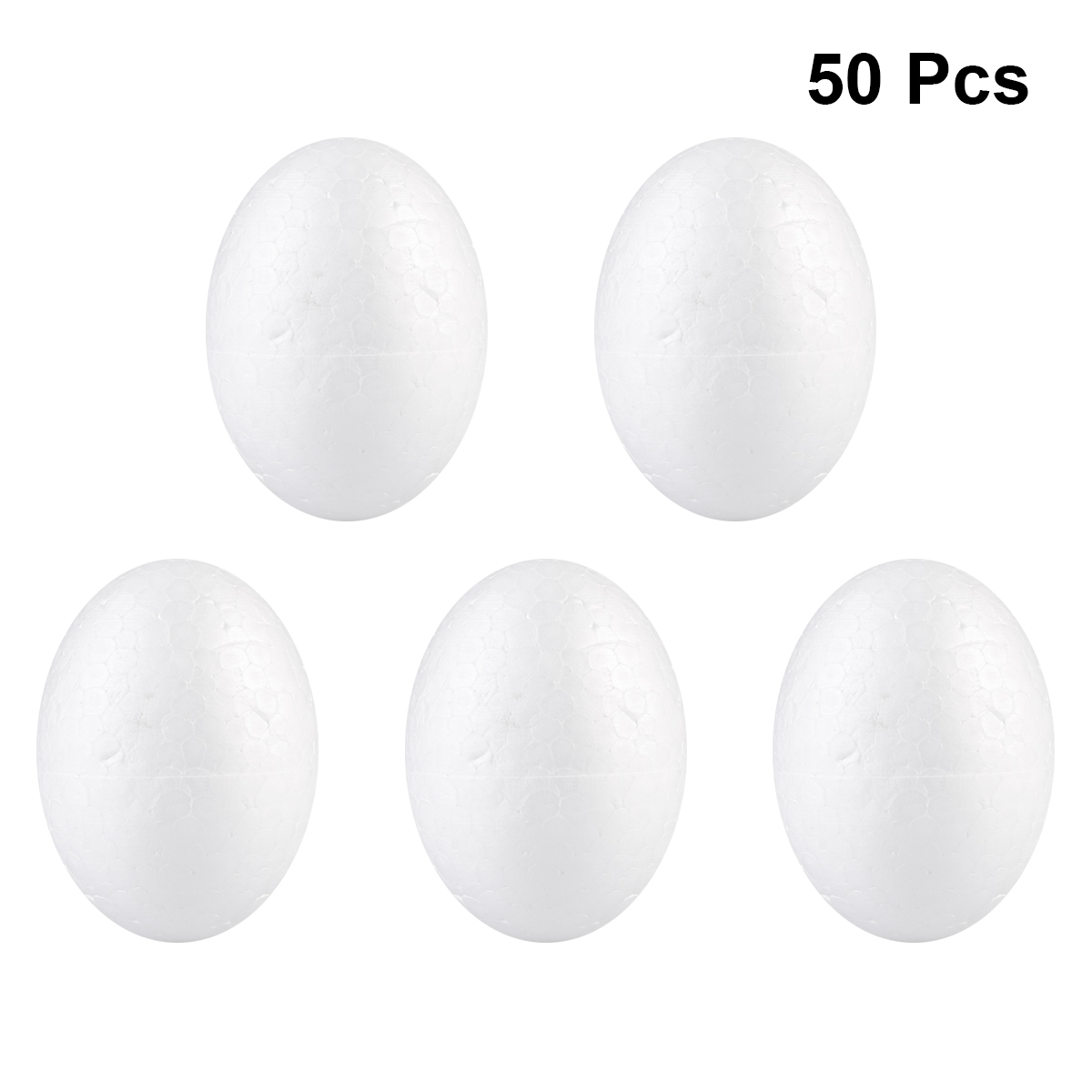 50pcs 6cm Durafoam Eggs Styrofoam DIY Easter Egg Crafts Eggs: Default Title