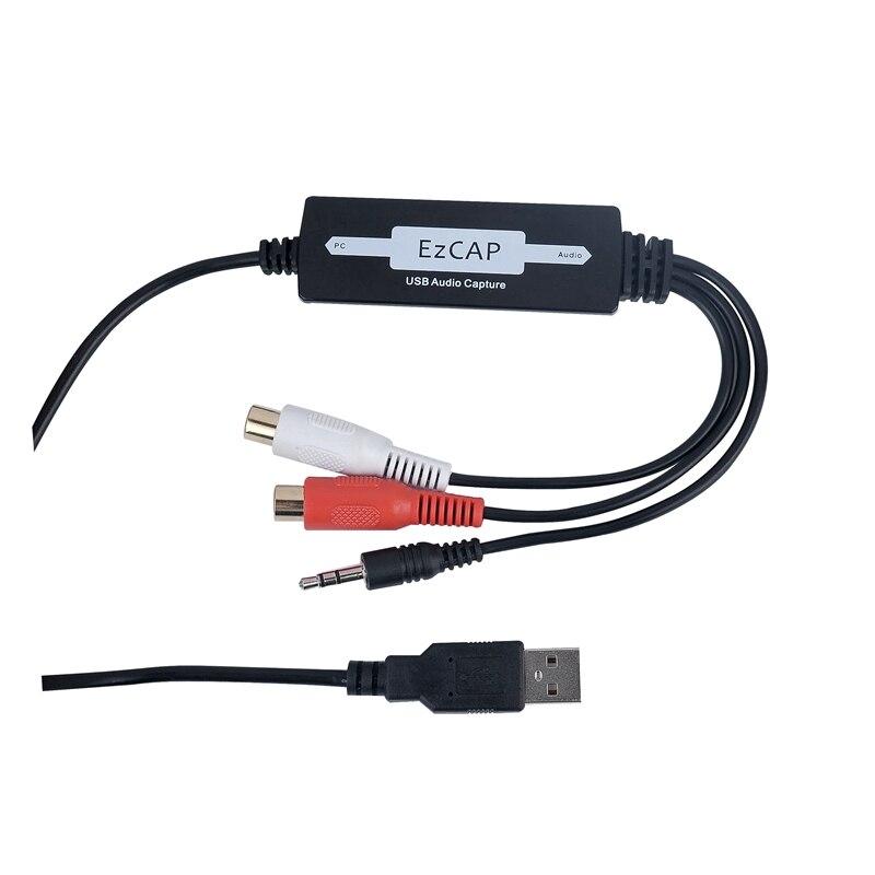 EZCAP216 USB 2,0 Audio Capture Card Kassette Zu CD/MP3 Konverter WMA WELLE Recorder Bearbeiten Audio Zu Digital RCA R/L 3,5mm Audio In