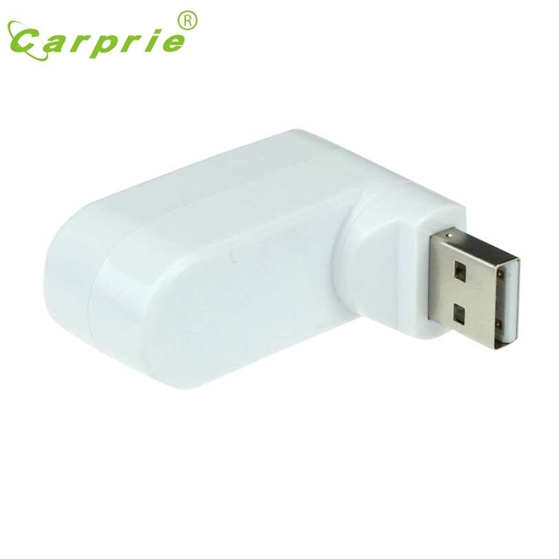 3 Ports Hub USB 2.0 Mini Rotate Splitter Adapter for PC Notebook Laptop Jan16