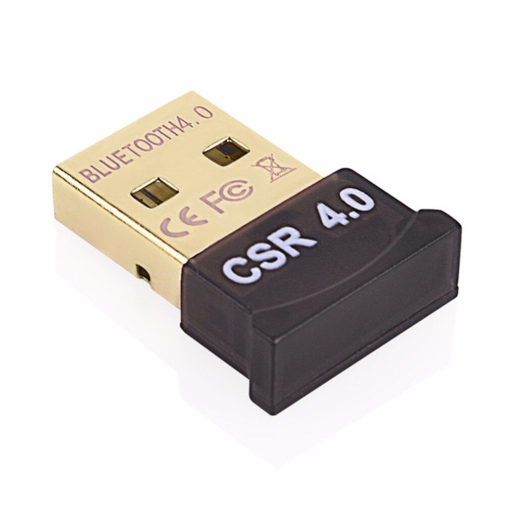 Mini USB Bluetooth CSR 4.0 Adapter Receiver Transmitter Wireless Dongle with Integrated Antenna and Gold Plated Connector