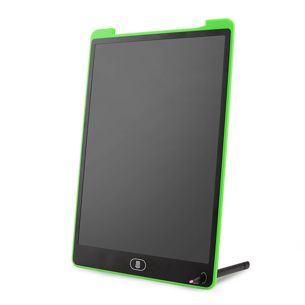 Digital 12'' LCD Writing Tablet eWriter Partially Erasing Drawing Board Electronic Painting Tablets Pad with Pen Battery For Kid: 12 inch Green