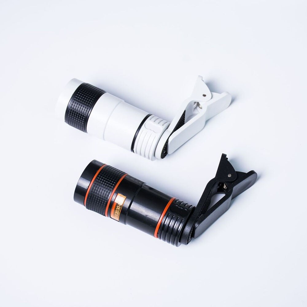 Técnico teleobjetivo Universal externa telescopio Clip para fotografía móvil 12X óptica Zoom para teléfono de la Lente de la cámara