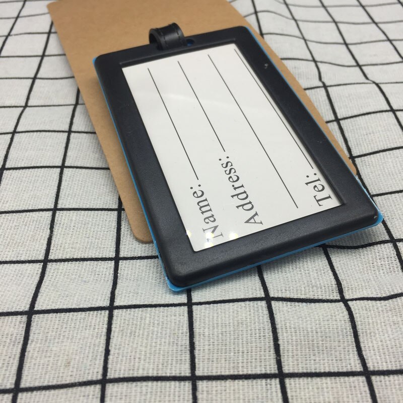 nom de ville dans le monde entier étiquette de bagage en PVC lettres de porte-adresse étiquette de bagages Silicone identifiant accessoires de voyage