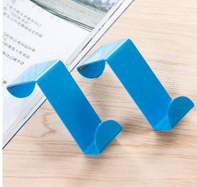 1set shape door Hanging hook Clothes Towel Cap Key Holder hat organizer storage rack coat stand Kitchen Cupboard dishcloth shelf: E