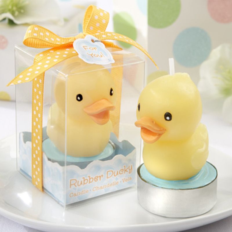 Velas creativas y bonitas con forma de pato, velas para pastel de cumpleaños para niños, para de boda femenina, suministro de decoraciones para fiestas, 1 ud.