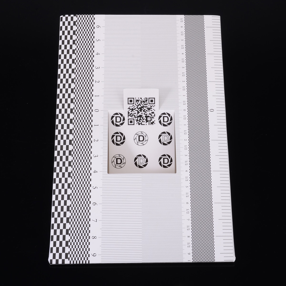 Folding Card Lens Focus Tool Calibration Alignment AF Micro Adjustment Ruler Chart