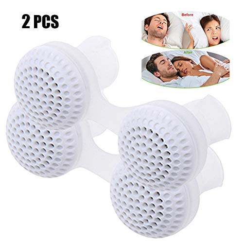 Anti Snore Devices Silicone Relief Stop Snore Stopper Mute Aids Comfortable Sleeping Aid Nasal Dilator: White