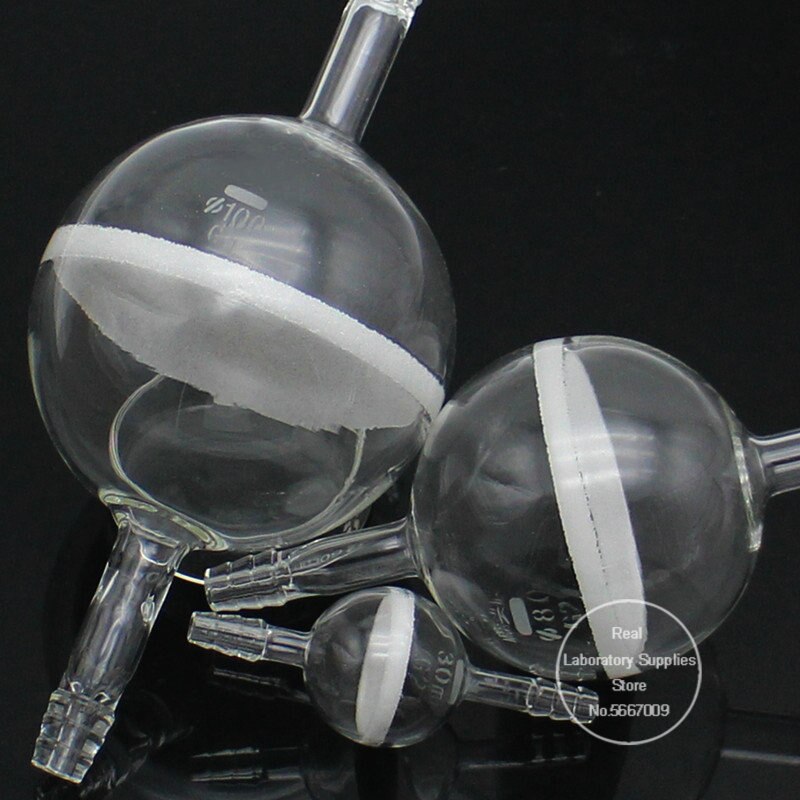 1 PIÈCES De Verre de Laboratoire de 30mm À 120mm Verre Filtre À Noyau De Sable Boule Entonnoir, Verre Chimie Filtre Sphérique Verrerie