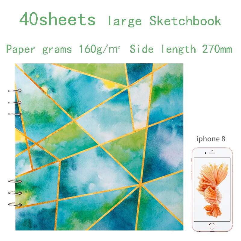 Student art blank sketch book painting book hand-painted small fresh special drawing paper beginner A4 sketch sketch book: Big size4