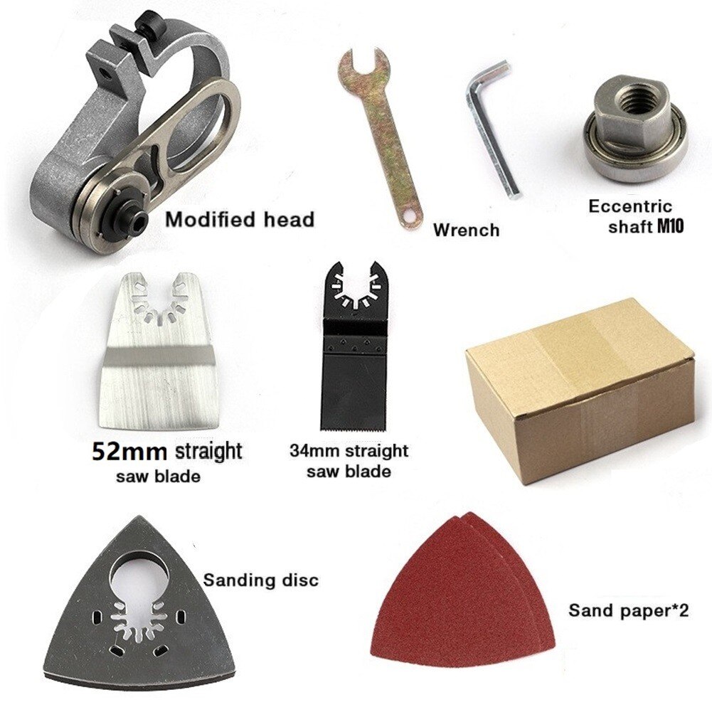 9Pcs Angle Grinder Adapter Refitting Head Universal Adapter With Compatible Saw Blade For M10 Conversion Gadget Accessories