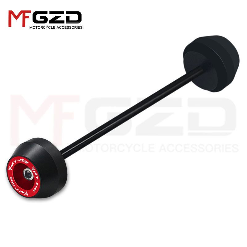Protecteur de collision d'essieu coulissant de fourche de roue avant et arrière, accessoires de moto mt09 pour YAMAHA MT-09 2022 2023: Marron