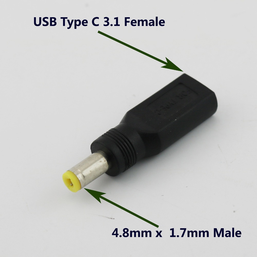Adaptateur DC 4.8x1.7mm Mâle Vers 5.5x2.1mm Femelle - Câble Convertisseur Chargeur