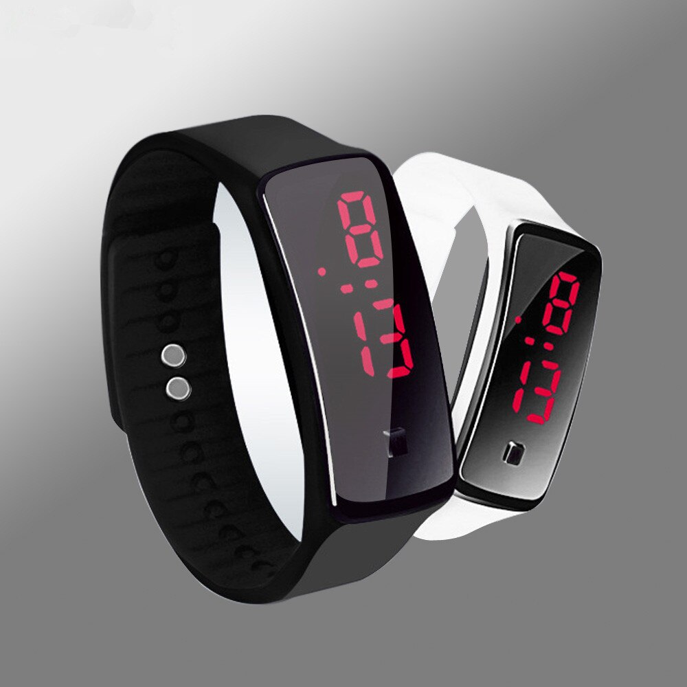 Reloj Digital deportivo LED para mujer, de silicona, resistente al agua, para Fitness, para correr