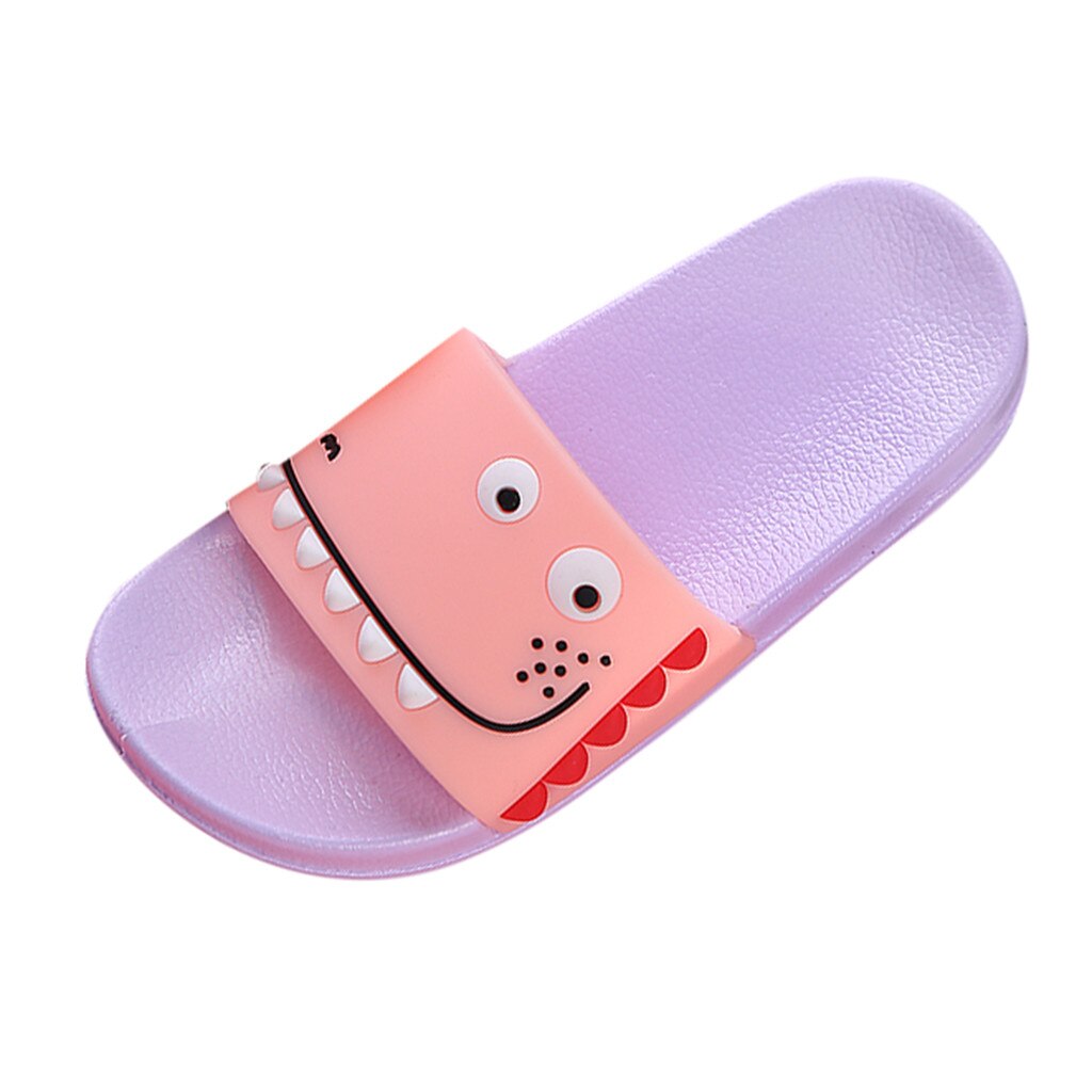 Summer Children Cartoon Slippers Kids Girls Animal Beach Shoes Sandals Toddler Boys Indoor Bathroom Flip Flops Baby Home Shoes