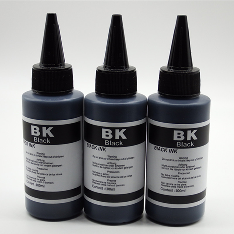 Refillable Dye Refill Ink Kit Kits For HP670 950 9 For Deskjetjet 3525 4615 4625 5525 6525 Inkjet Printer: 3BK