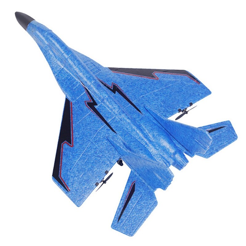 2 Set Cool Rc Vechten Fixed Wing Rc Vliegtuig Mig-530 2.4G Afstandsbediening Vliegtuigen Rc Vliegtuig Kerst , blauw & Geel