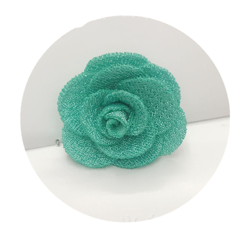 Flor pequeña hecha a mano de 2,5 CM, rosa pequeña tridimensional, pétalo Multicolor, flor pequeña, accesorios para el cabello DIY, 24-48 Uds.
