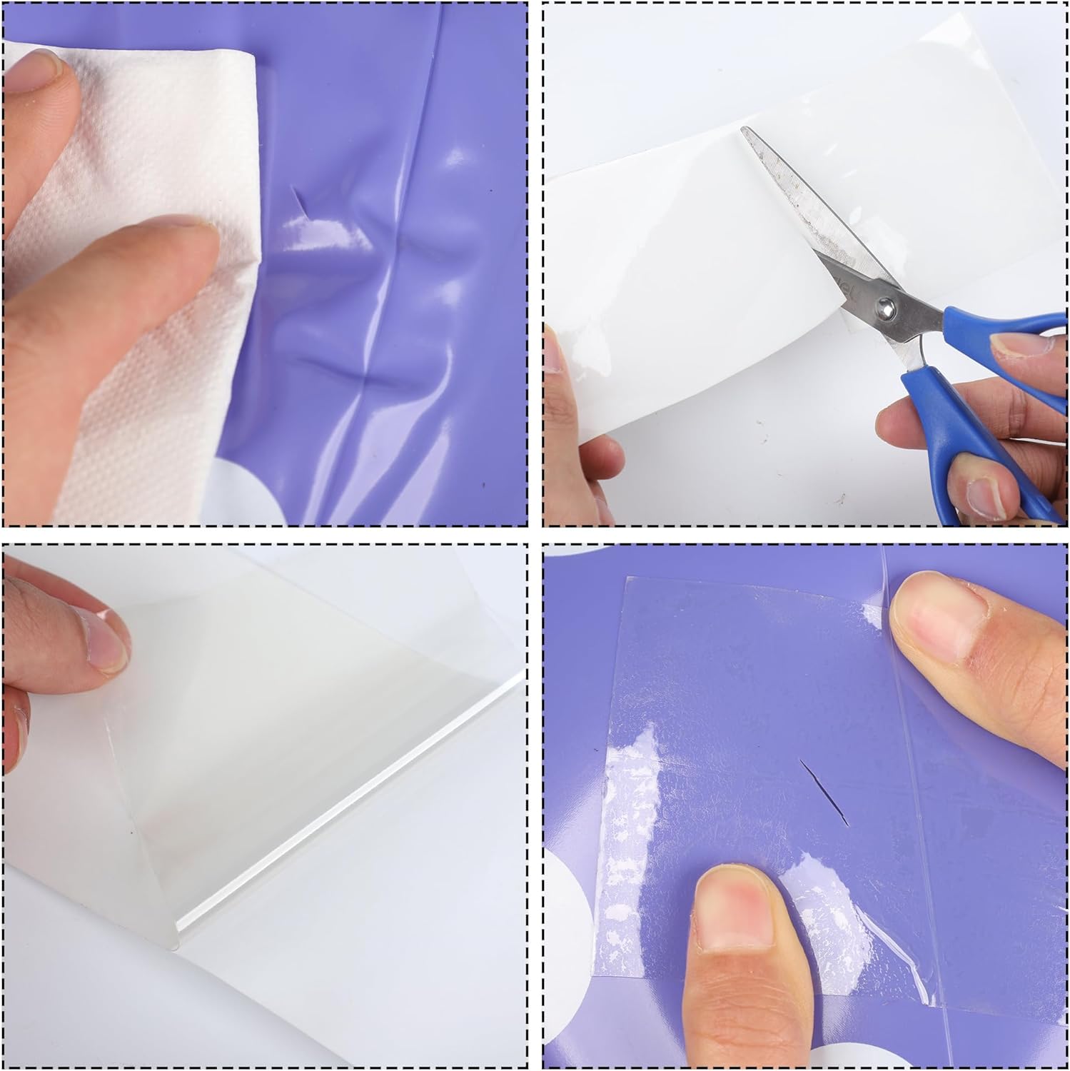 Taśma naprawcza robić namiotu TPU Taśma naprawcza robić tkanin Nadmuchiwana łatka Zestaw naprawczy Wodoodporny zestaw łatek robić materaca powietrznego TPU ciężki obowiązek