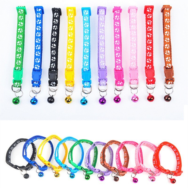 Collar de campana para perros y gatos, suministros de hebilla ajustable para mascotas, accesorios para gatos, Collar para perros pequeños, Chihuahua, Joy