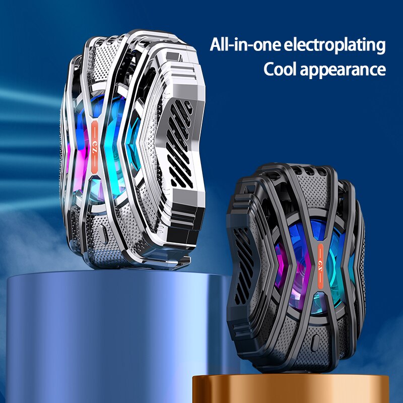 Universal Mobile Phone Radiator With Semiconductor Wind Power Cooling Mobile Game Cooling Artifact For Iphone Xiaomi Huawei