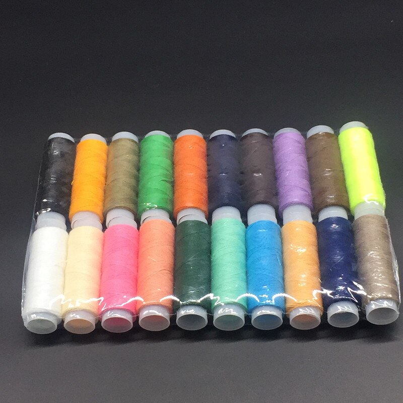 ! 20 kleuren naaigaren voor naaien, industriële naaigaren polyester set box, een spool = 150 Yard