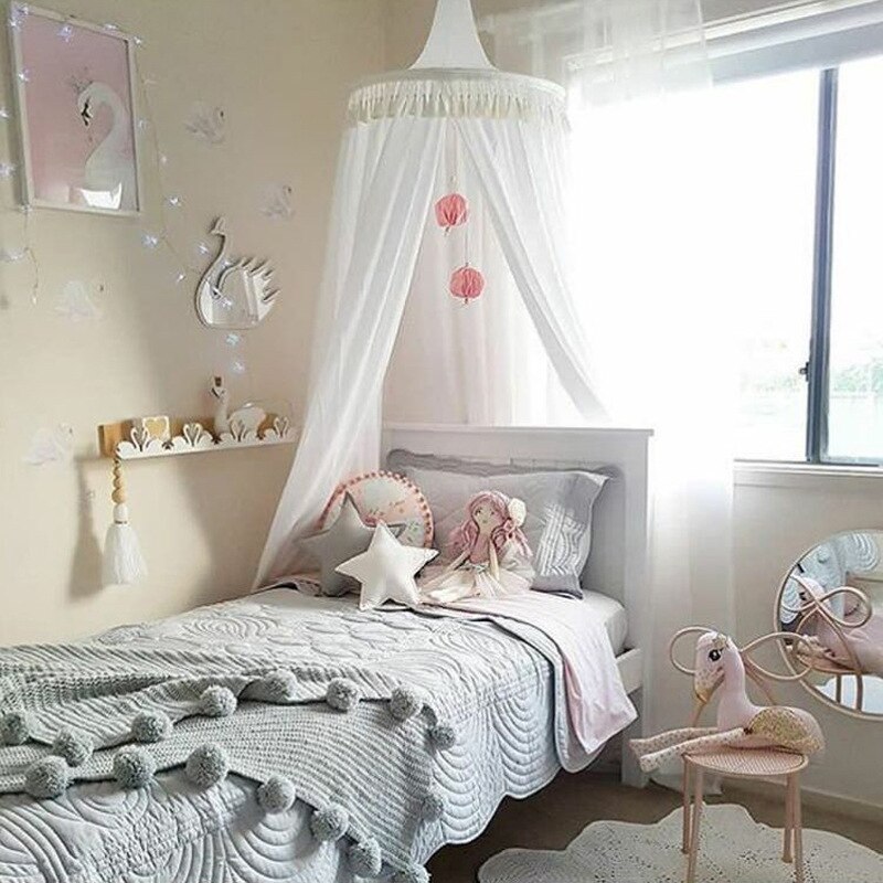 Kinderen Kwastje Tent Opgehangen Koepel Mug N Baby Spelen Tent Voor Kinderen Katoen Tipi Indoor Teepees Voor Kinderen Speelhuisje voor Kids
