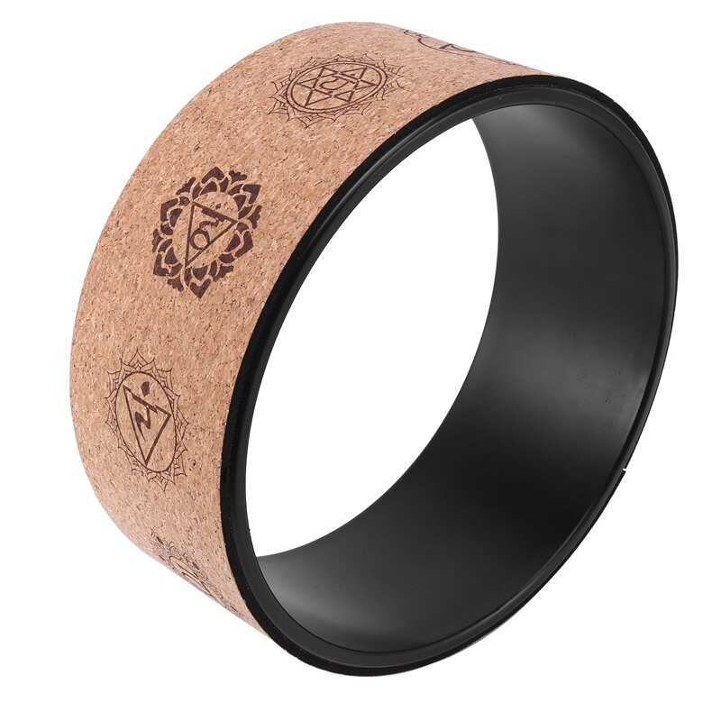 Rubber Yoga Wiel Yoga Wiel Taille Elastische Fitness Apparatuur Cirkel Roller Voor Rugpijn Stretching Fitness Cirkel: Default Title