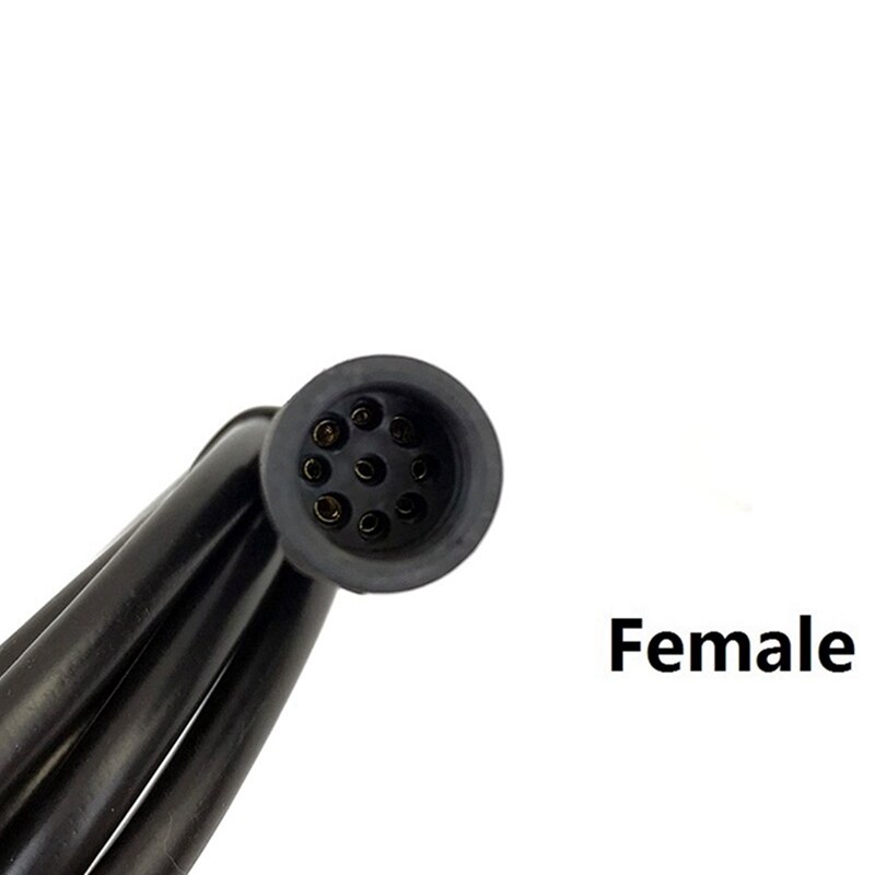 2Pcs Motor Convert Extension Cable 9 Pin Conversion Line Waterproof E-Bike Motor Extend Cable 60Cm - Female &amp; Male